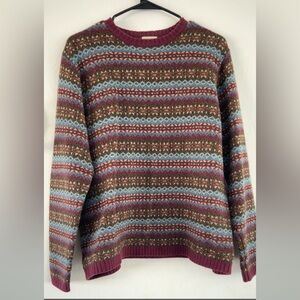 L.L. Bean Multicolor Crew Neck Sweater